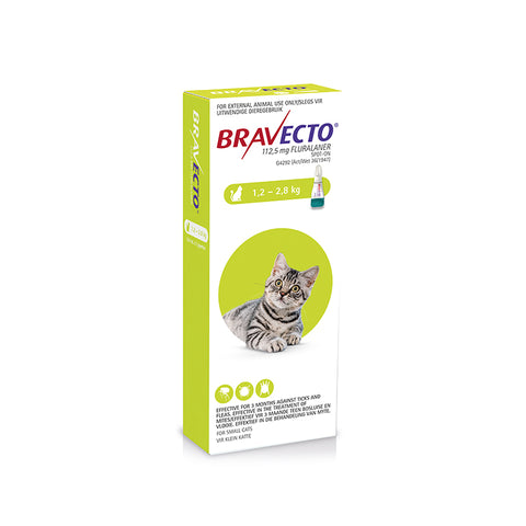 *Bravecto Spot-On 0.4ml (1.2-2.8kg)