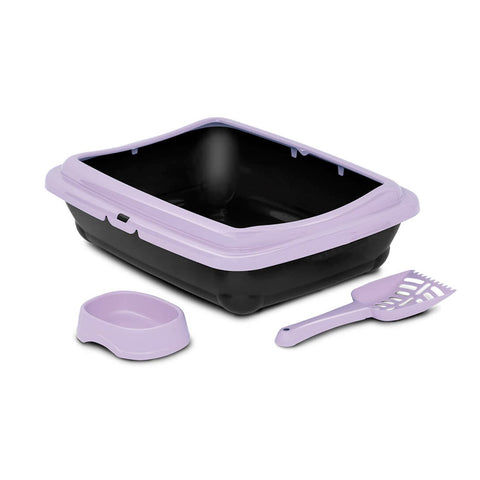 *BIRBA KIT (Litter Box + Scoop + Bowl) - Light Purple