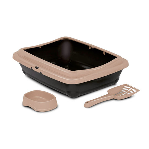 *BIRBA KIT (Litter Box + Scoop + Bowl) - Tan