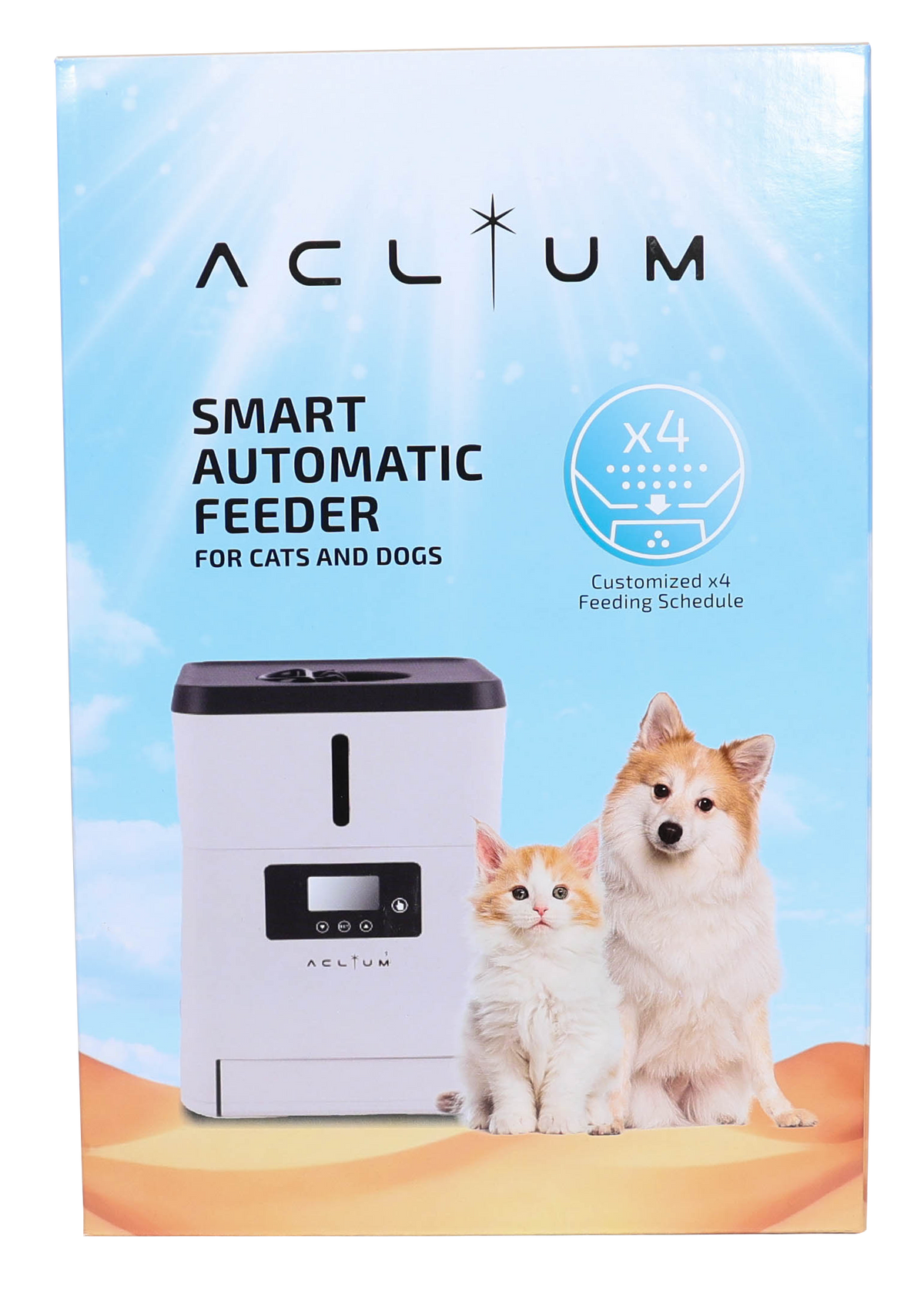 *ACLIUM SMART AUTOMATIC FEEDER FOR DOGS AND CATS