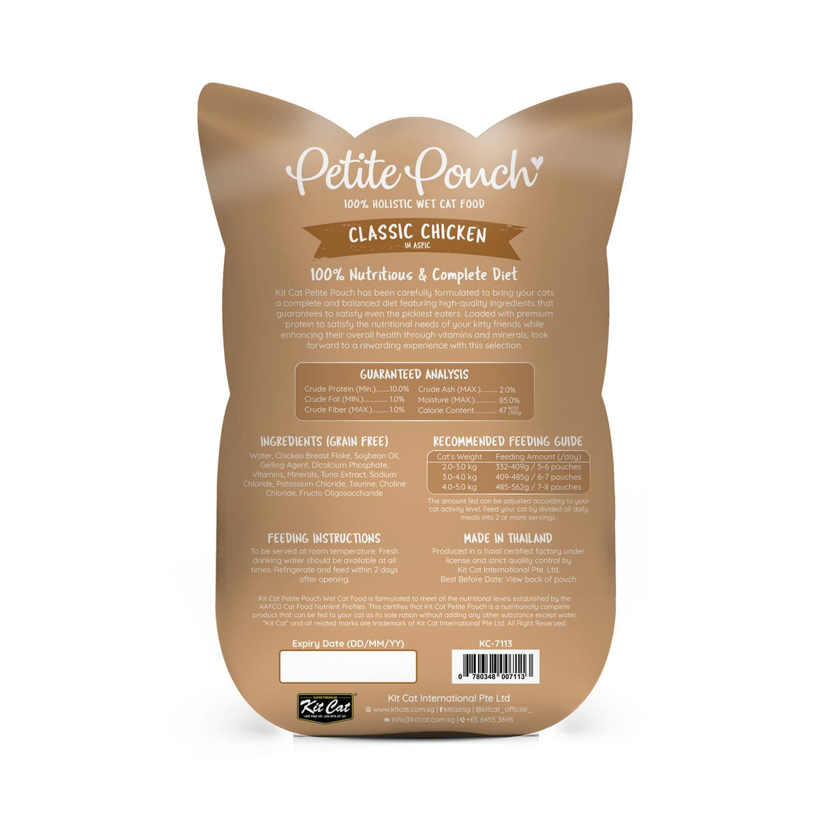 *Kit Cat Petite Pouch 70g – Classic Chicken