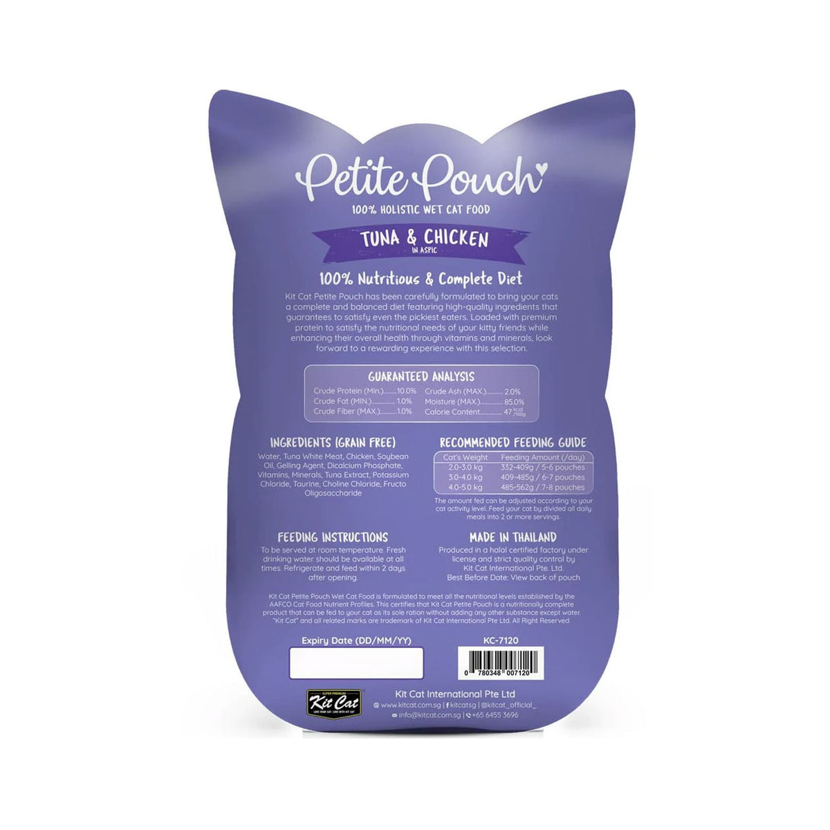 *Kit Cat Petite Pouch 70g – Tuna & Chicken