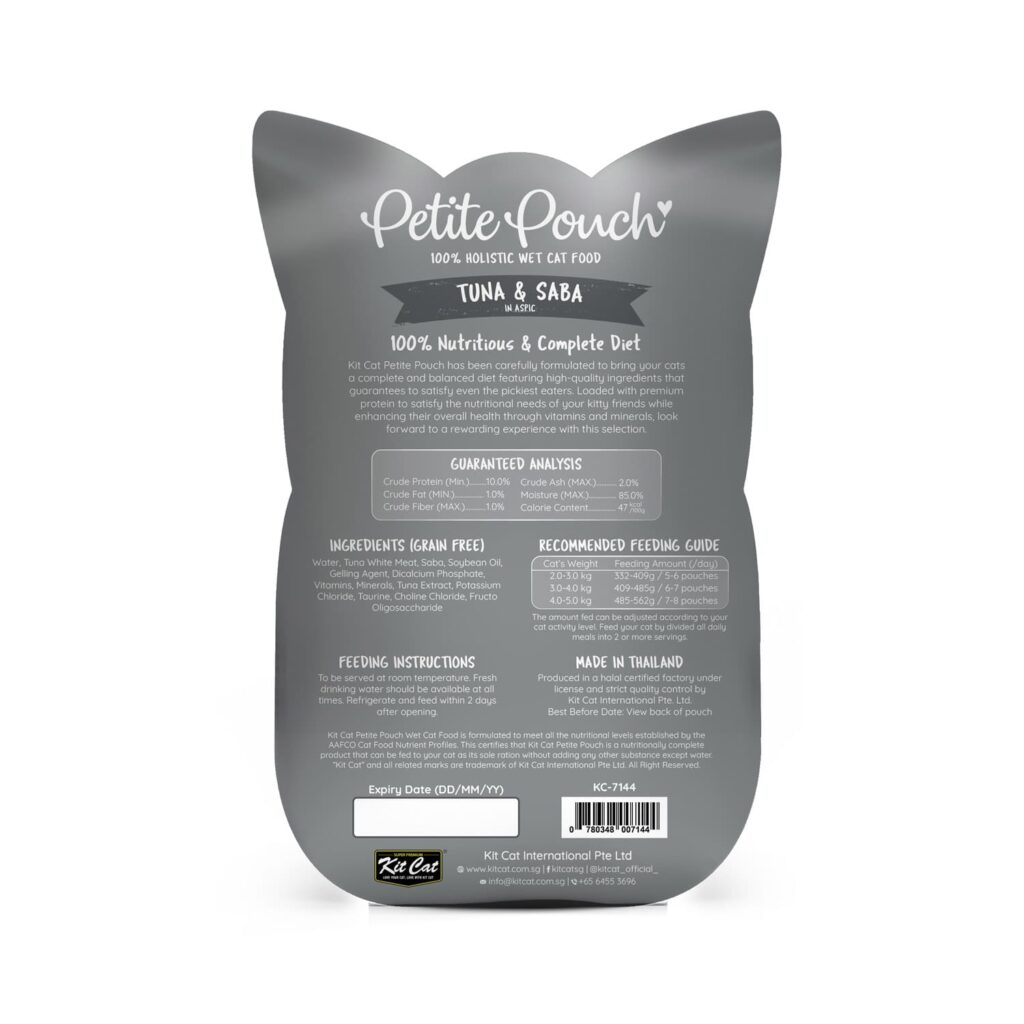 *Kit Cat Petite Pouch 70g – Tuna & Saba