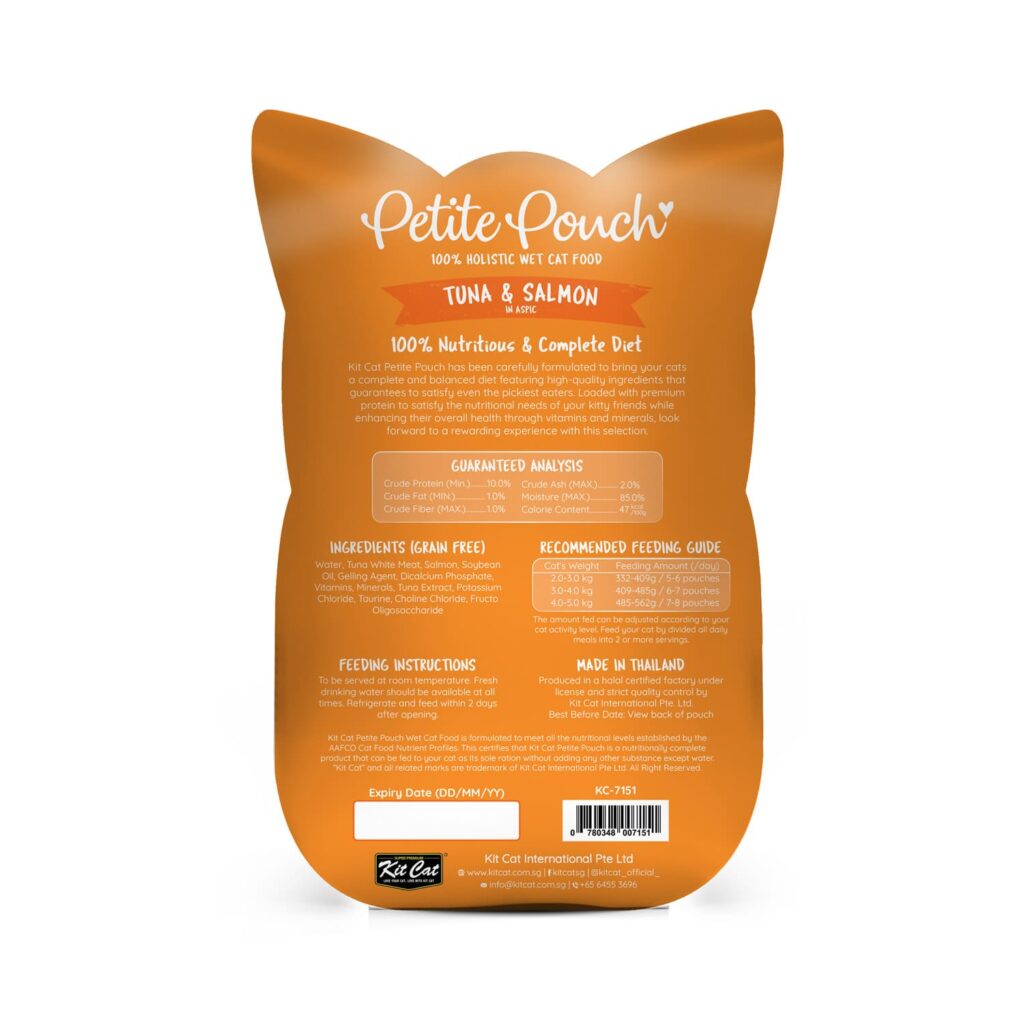 *Kit Cat Petite Pouch 70g – Tuna & Salmon