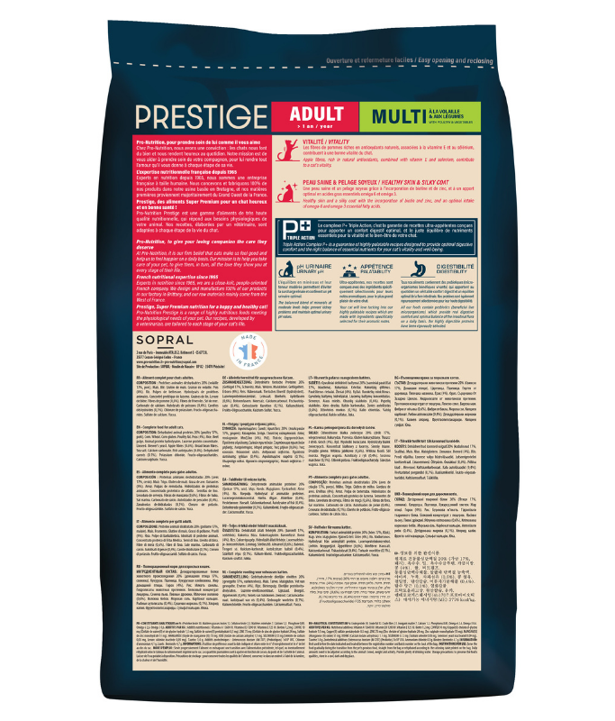 *Pro nutrition Prestige Cat Adult Multi 2Kg