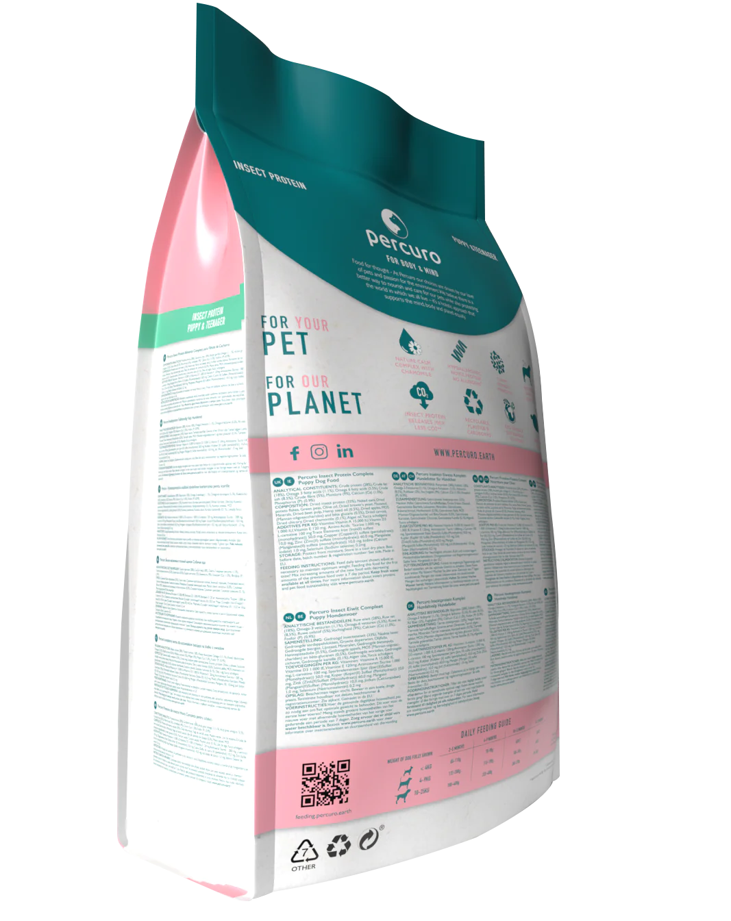 OFFER - Percuro Insect Protein Puppy Small/Medium Breed Dry Dog Food 6KG