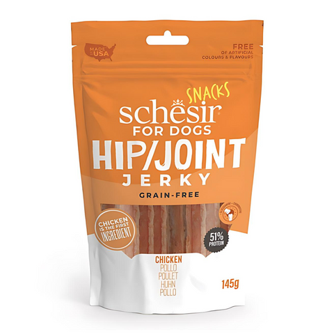 *Schesir Grain-Free Dog Snacks Hip & Joint Jerky 145g - Chicken