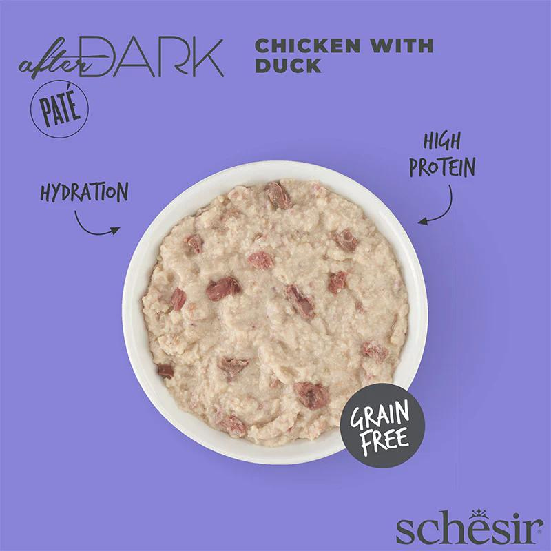 *Schesir After Dark Patè For Cat - Chicken With Duck 80g