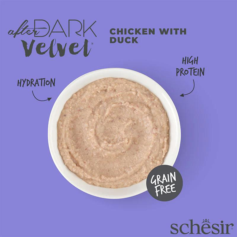 *Schesir After Dark Velvet Mousse For Cat - Chicken With Duck 80g