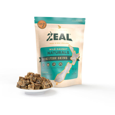 Zeal Hoki Fish Skins 125g For Cat And Dogs.