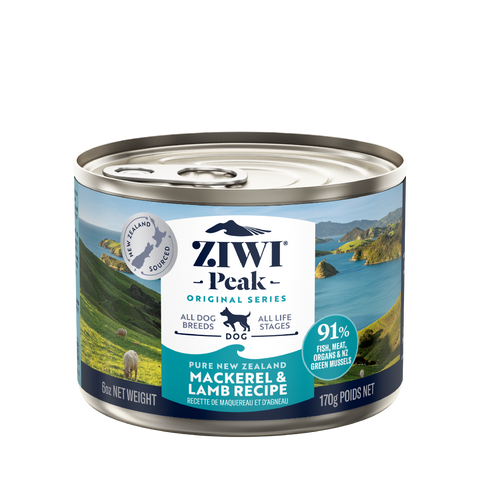 *ZIWI Peak Mackerel & Lamb Recipe Wet Dog Food (170g)