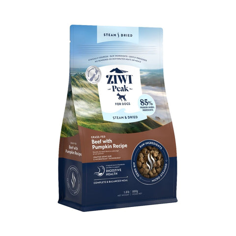 *ZIWI Peak Steam & Dried Grass-Fed Beef with Pumpkin Recipe Dry Dog Food