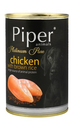 *Piper Animals Wet Food with Chicken & Brown Rice 400g