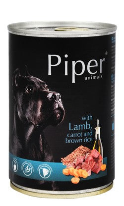 Piper Animals Wet Food with Lamb, Carrot & Brown Rice  400g